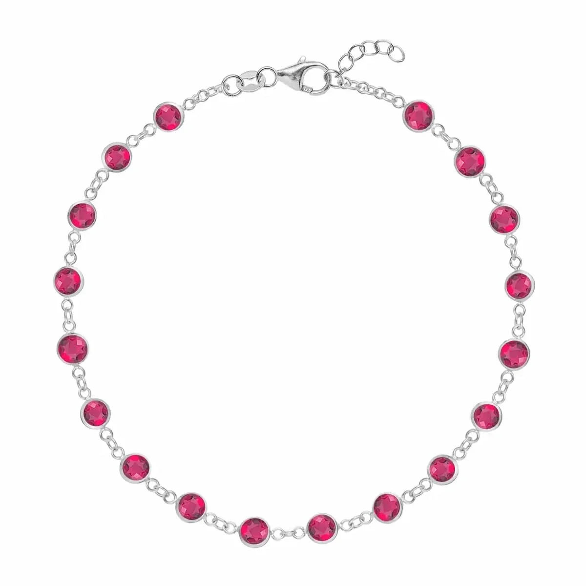 Newport Ruby Bracelet in 14k Gold (July)