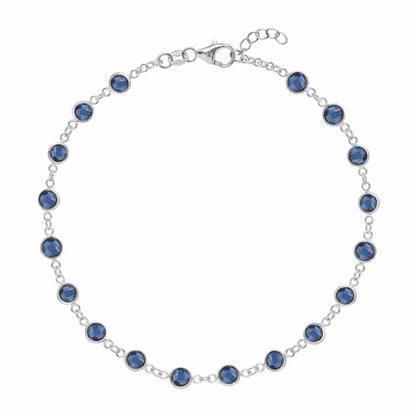 Newport Sapphire Bracelet in 14k Gold (September)