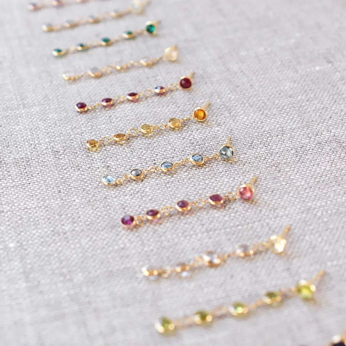Newport Citrine Earrings in 14k Gold (November)