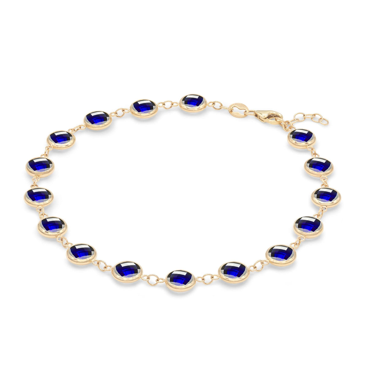 Newport Grand Sapphire Bracelet in 14k Gold (September)