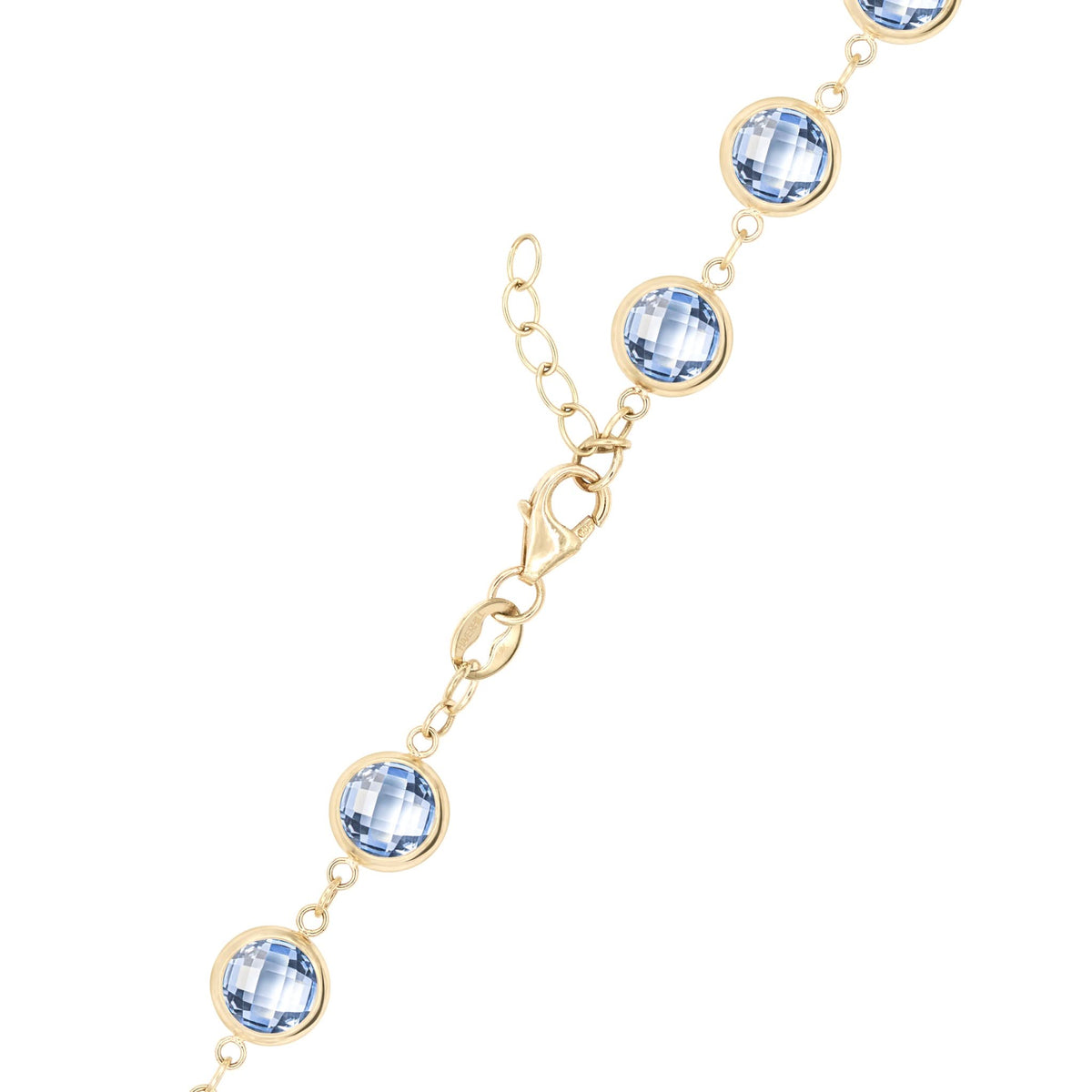 Newport Grand Aquamarine Bracelet in 14k Gold (March)