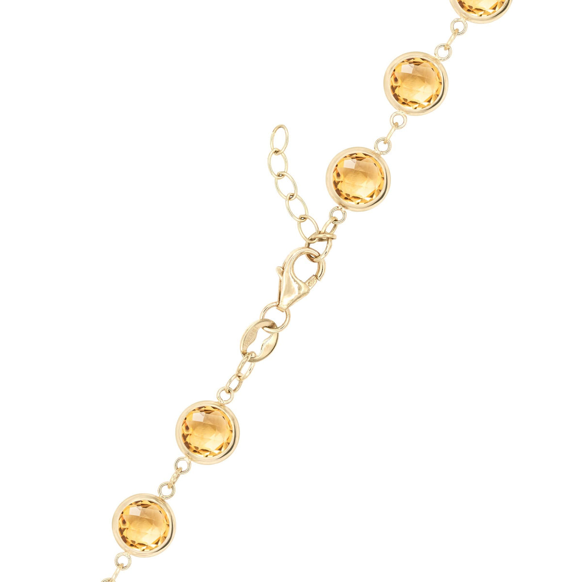 Newport Grand Citrine Bracelet in 14k Gold (November)