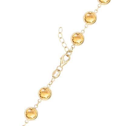Newport Grand Citrine Bracelet in 14k Gold (November)