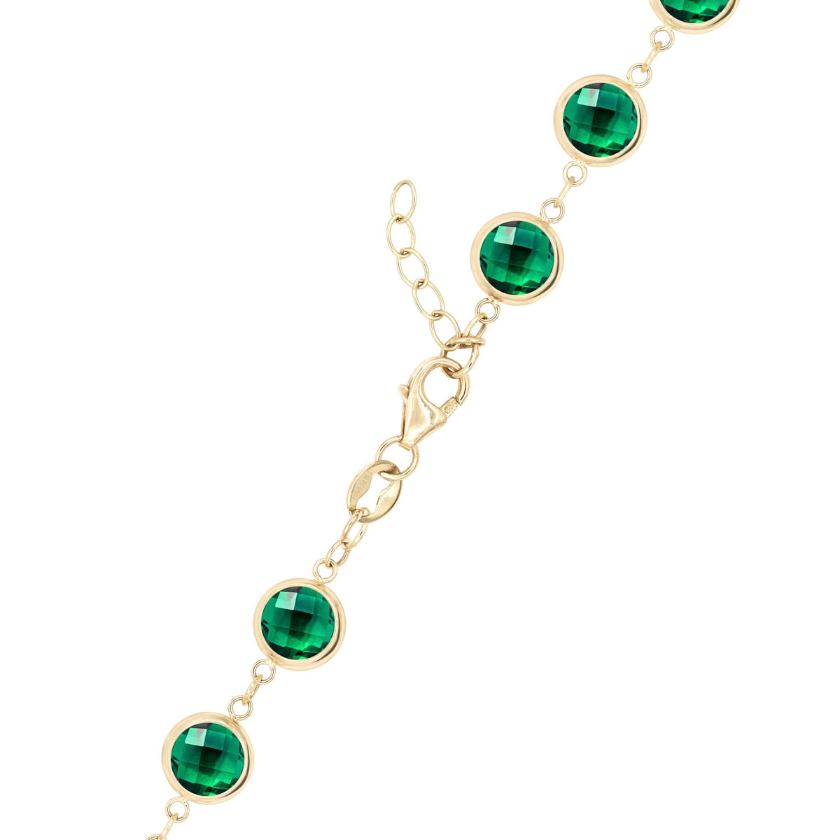 Newport Grand Emerald Bracelet in 14k Gold (May)