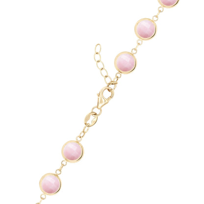 Newport Grand Pink Opal Bracelet in 14k Gold (October)