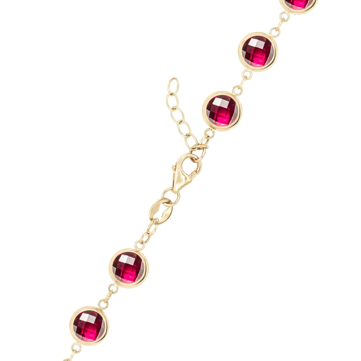 Newport Grand Ruby Bracelet in 14k Gold (July)