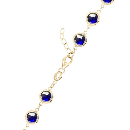 Newport Grand Sapphire Bracelet in 14k Gold (September)