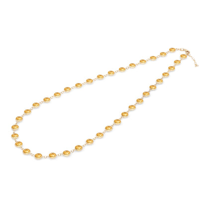 Newport Grand Citrine Necklace in 14k Gold (November)