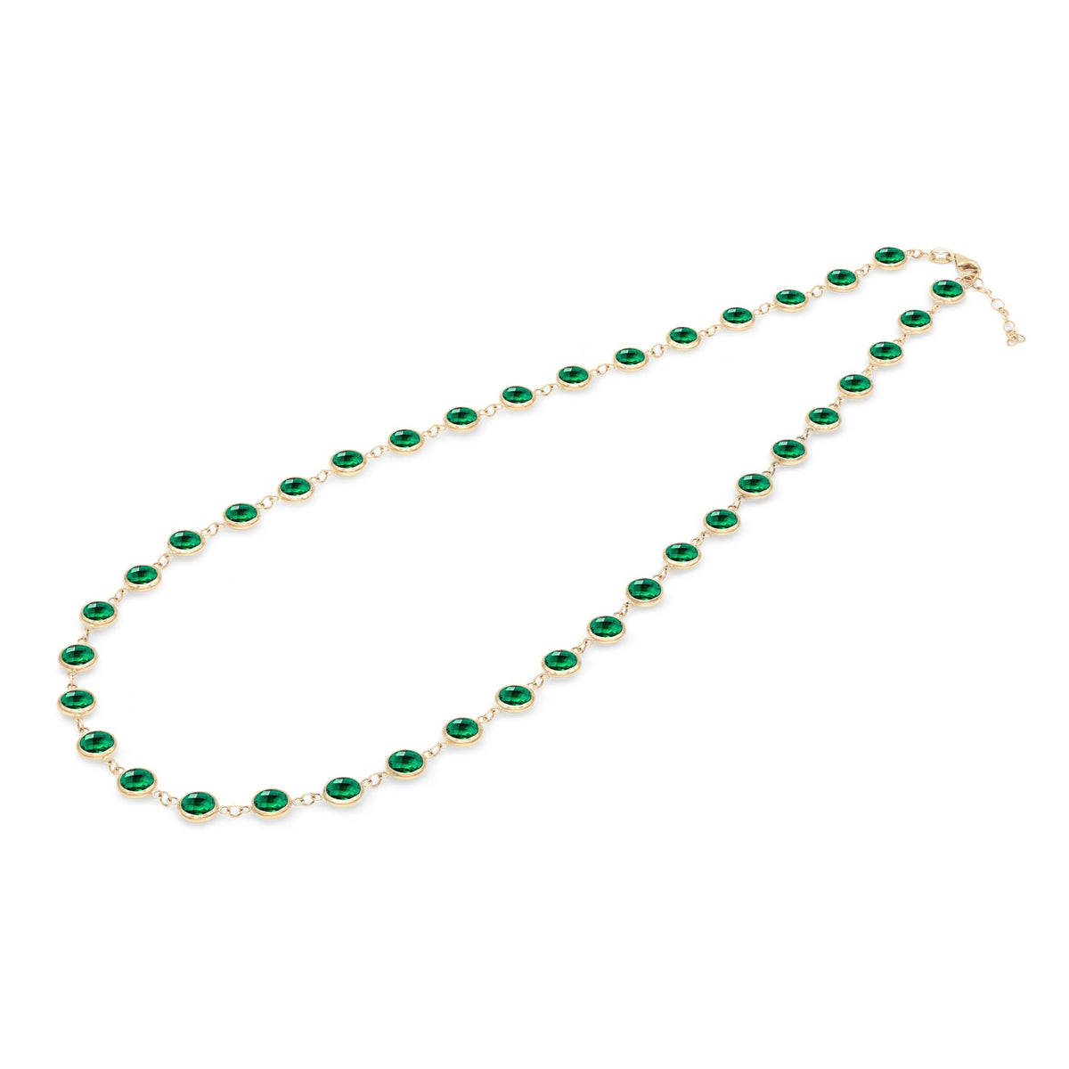 Newport Grand Emerald Necklace in 14k Gold (May)