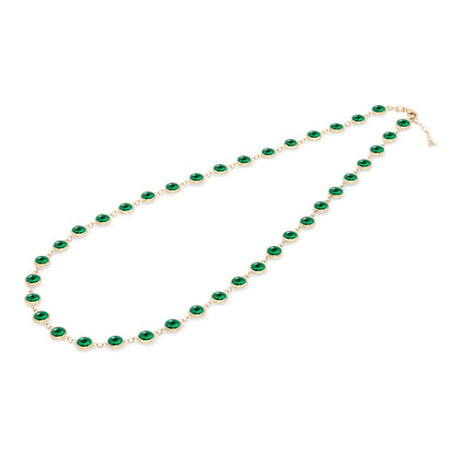 Newport Grand Emerald Necklace in 14k Gold (May)