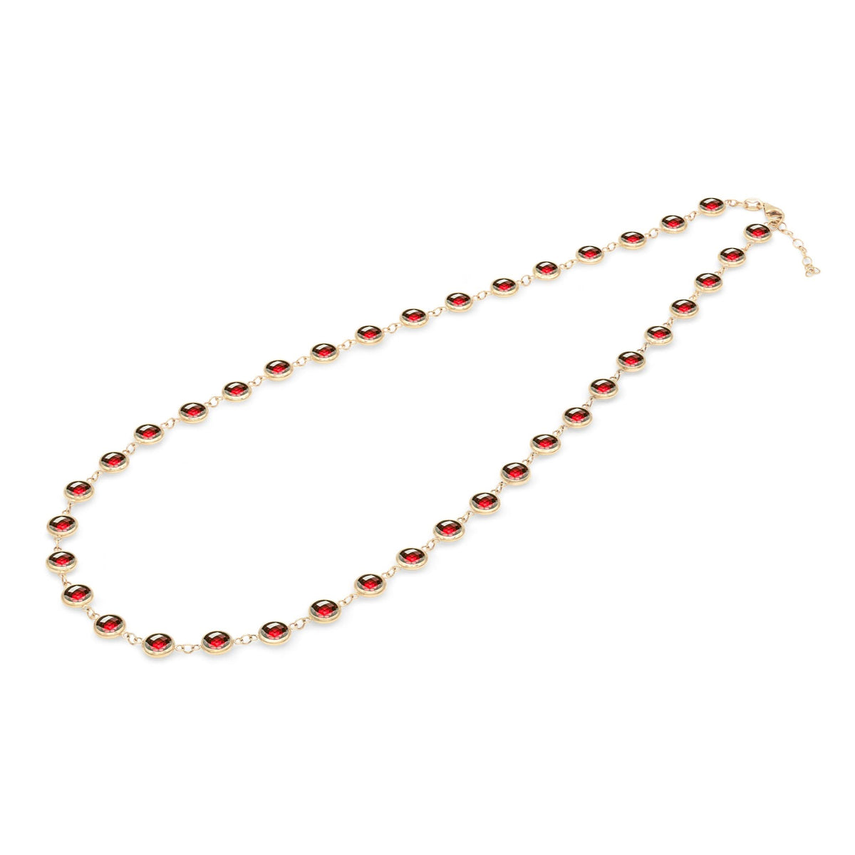 Newport Grand Garnet Necklace in 14k Gold (January)