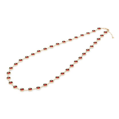 Newport Grand Garnet Necklace in 14k Gold (January)