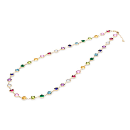 Rainbow Newport Grand Necklace in 14k Gold