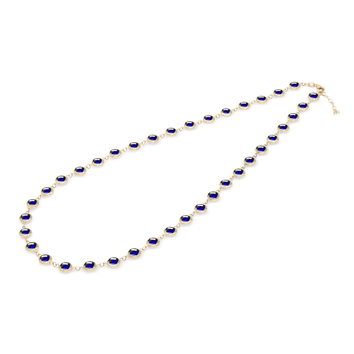 Newport Grand Sapphire Necklace in 14k Gold (September)