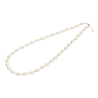 Newport Grand White Topaz Necklace in 14k Gold (April)