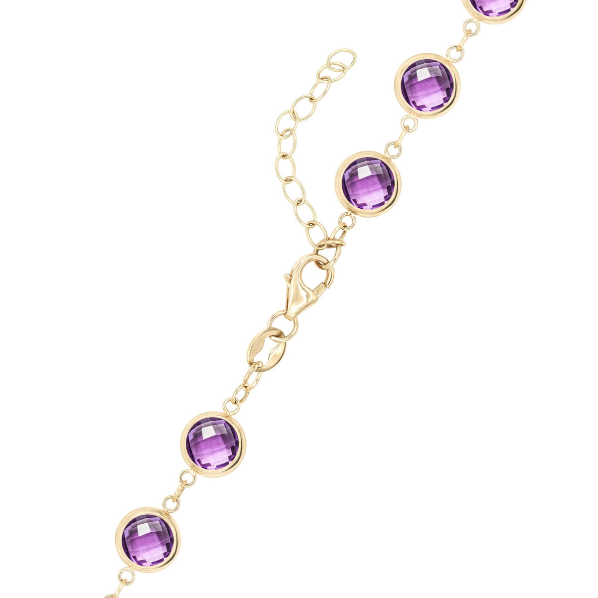 Newport Grand Amethyst Necklace in 14k Gold (February)