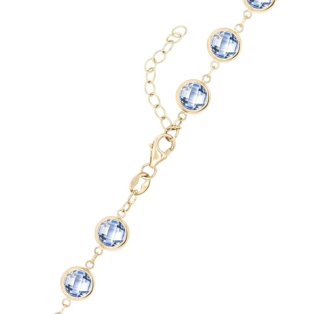 Newport Grand Aquamarine Necklace in 14k Gold (March)