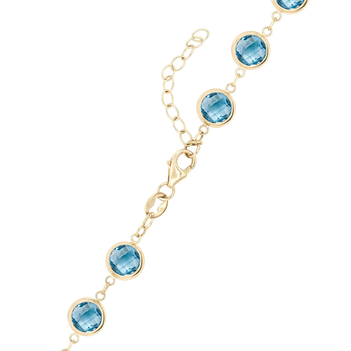 Newport Grand Nantucket Blue Topaz Necklace in 14k Gold (December)