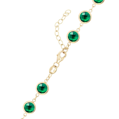 Newport Grand Emerald Necklace in 14k Gold (May)