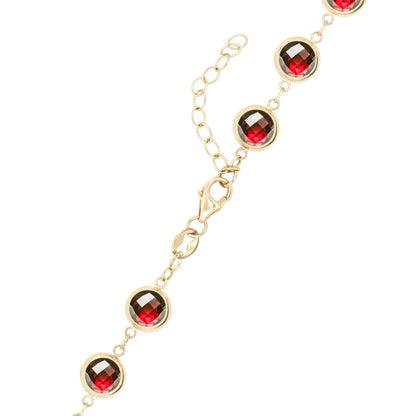 Newport Grand Garnet Necklace in 14k Gold (January)