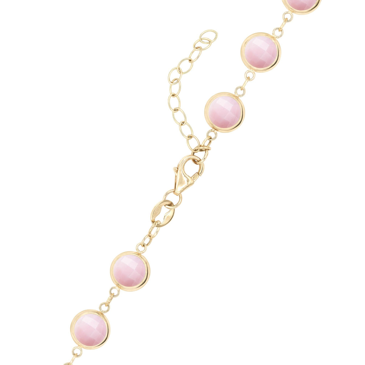Newport Grand Pink Opal Necklace in 14k Gold (October)