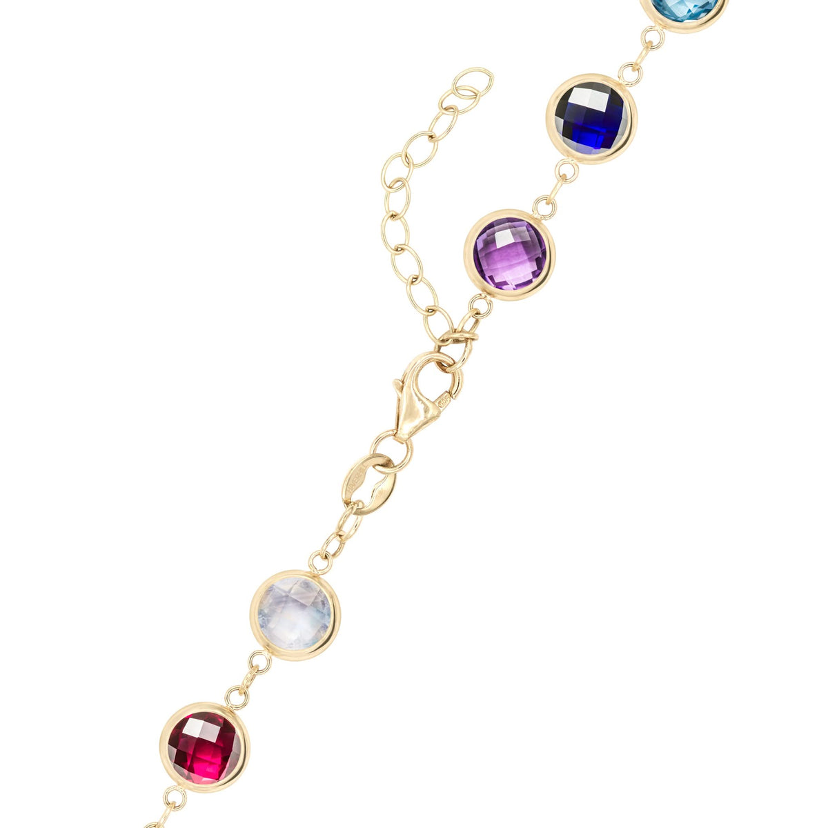 Rainbow Newport Grand Necklace in 14k Gold