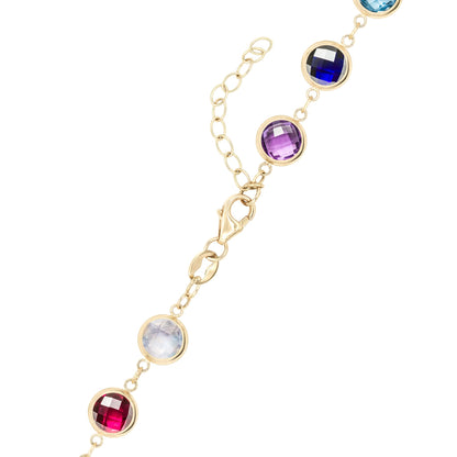 Rainbow Newport Grand Necklace in 14k Gold
