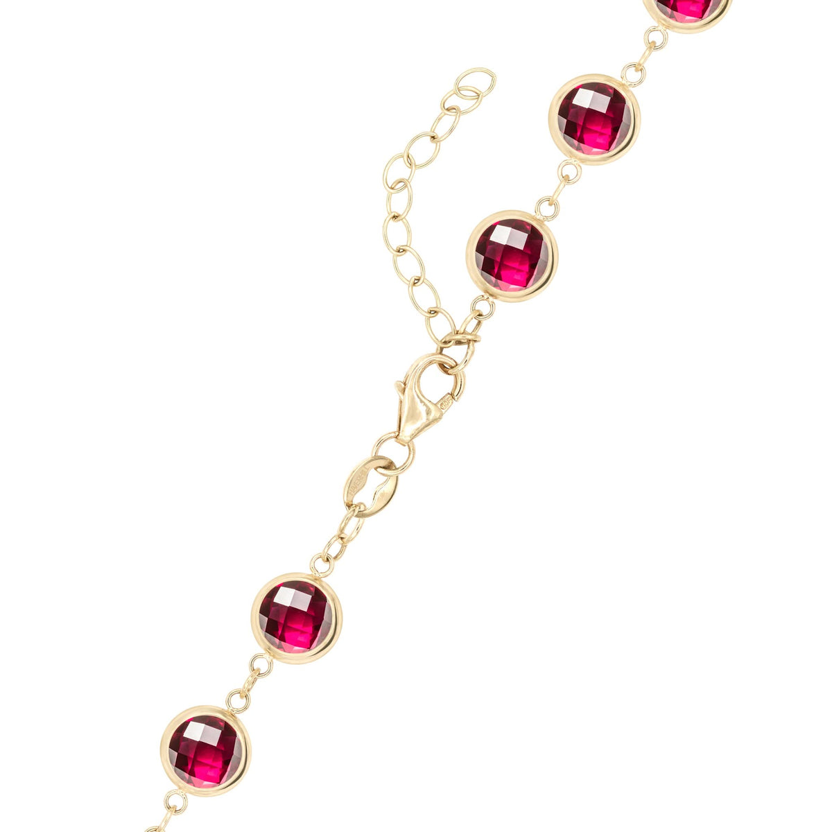 Newport Grand Ruby Necklace in 14k Gold (July)