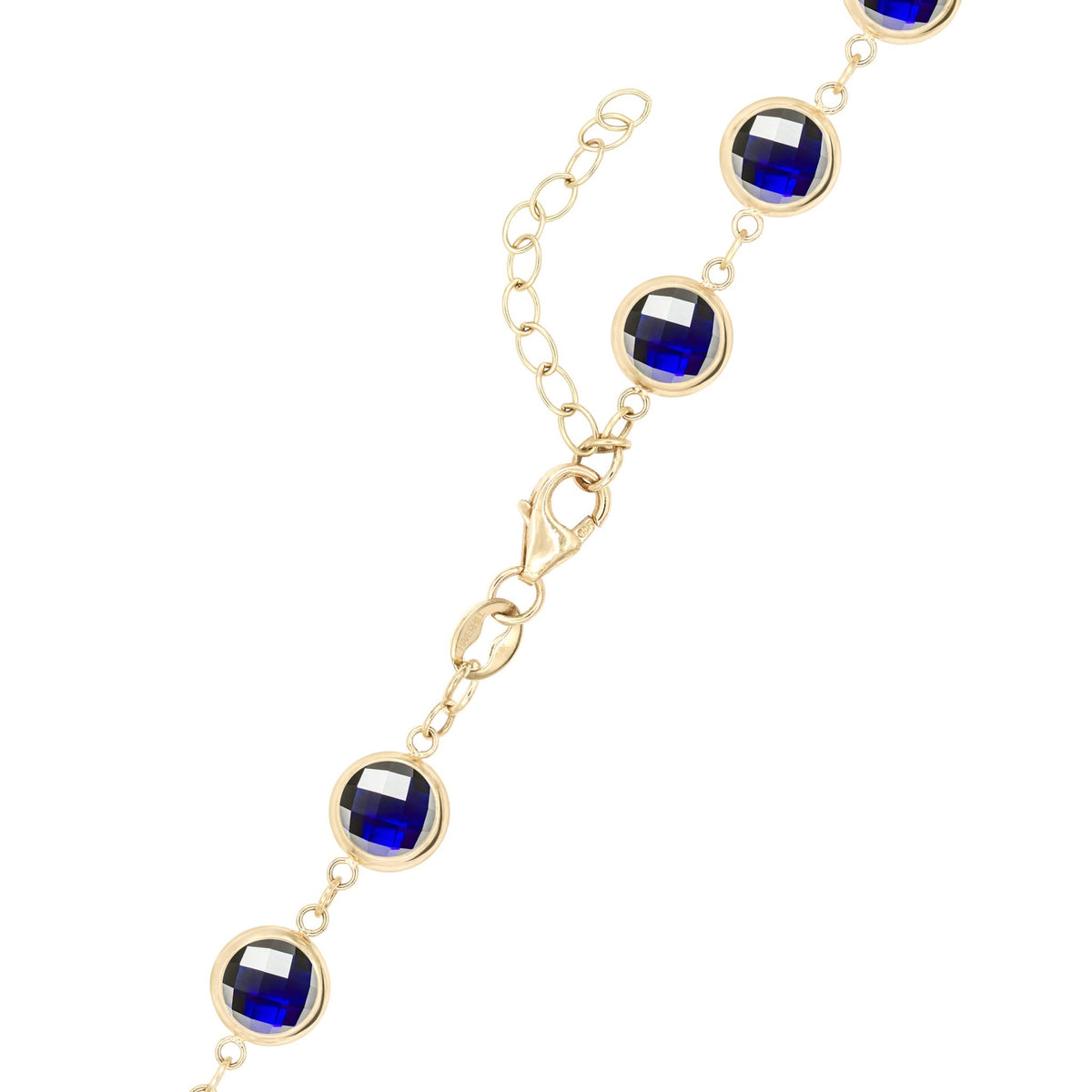 Newport Grand Sapphire Necklace in 14k Gold (September)
