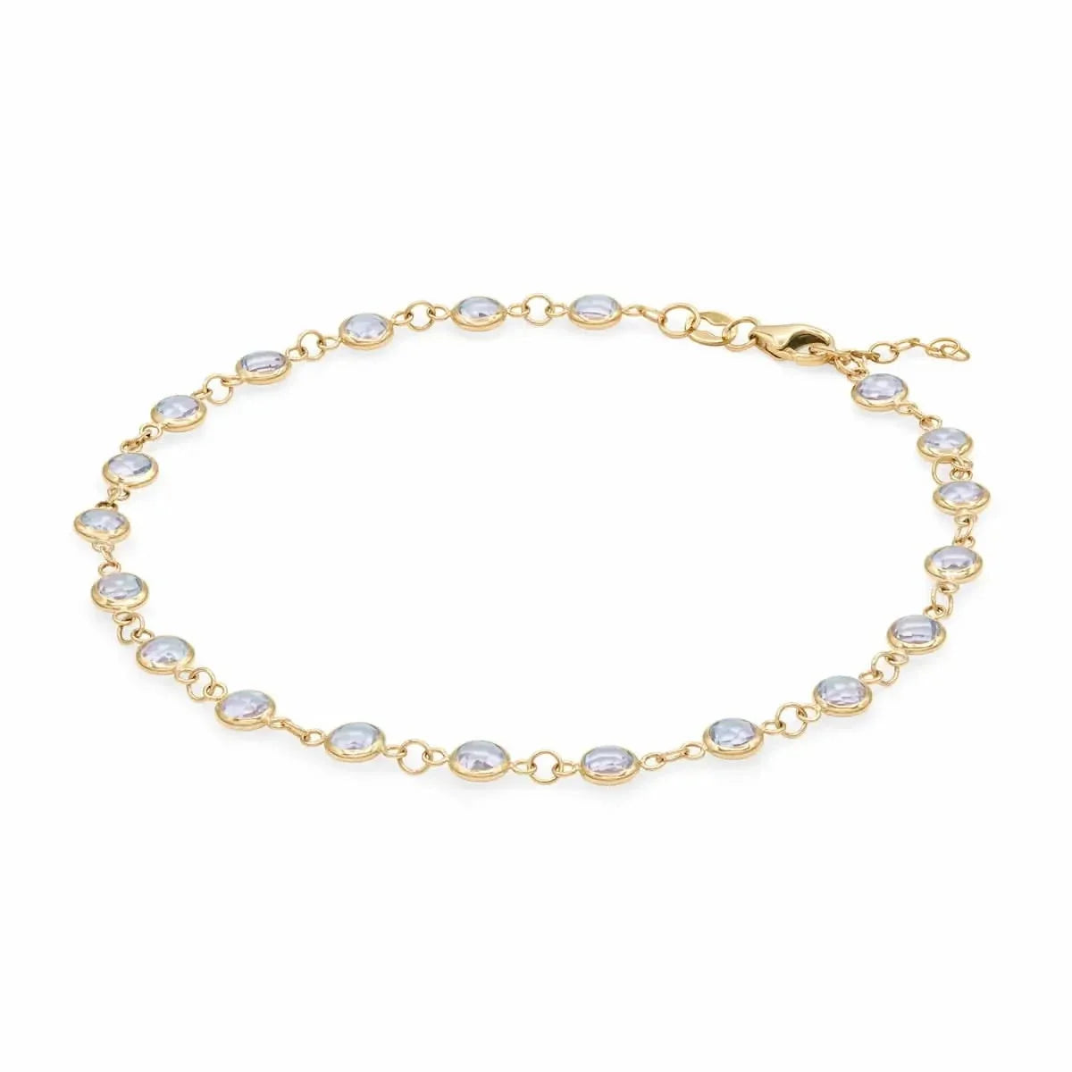 Newport Moonstone Bracelet in 14k Gold (June)