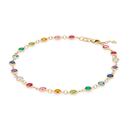 Rainbow Newport Bracelet in 14k Gold