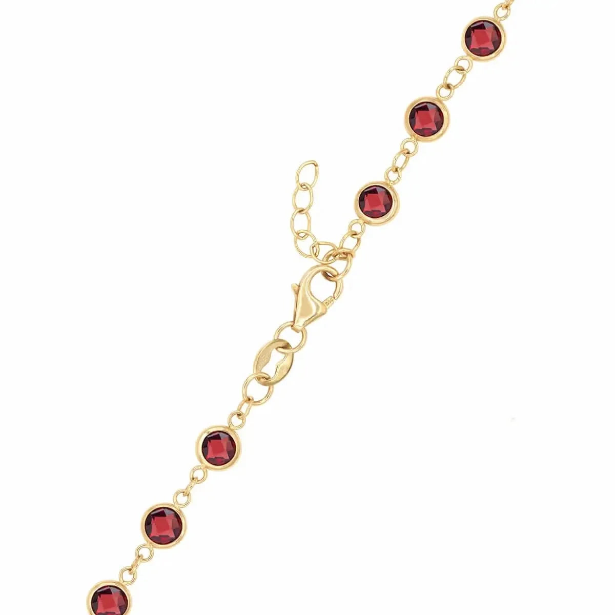Newport Garnet Necklace in 14k Gold (January)