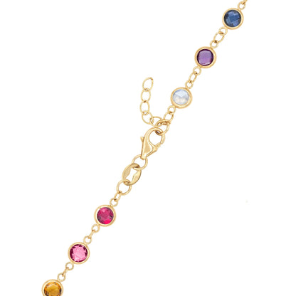 Rainbow Newport Bracelet in 14k Gold