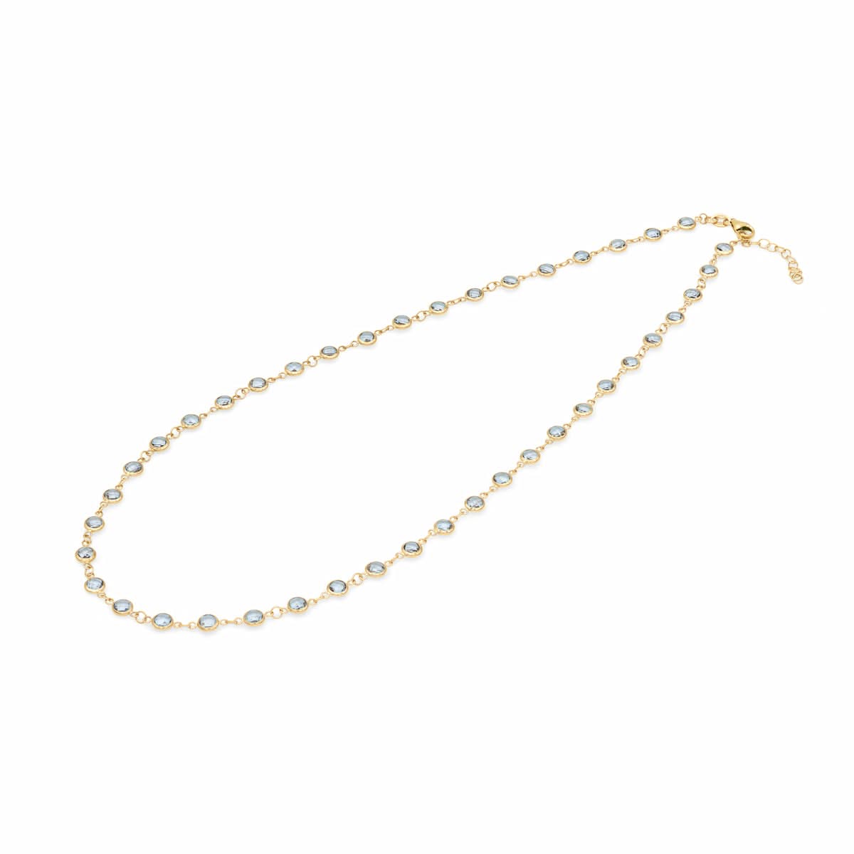 Newport Aquamarine Necklace in 14k Gold (March)