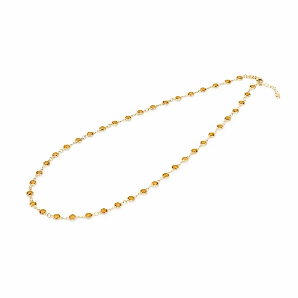 Newport Citrine Necklace in 14k Gold (November)