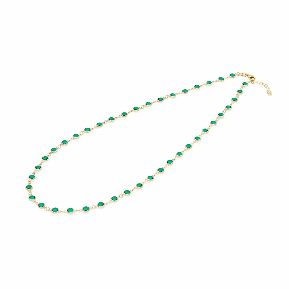Newport Emerald Necklace in 14k Gold (May)