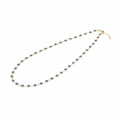 Newport Sapphire Necklace in 14k Gold (September)
