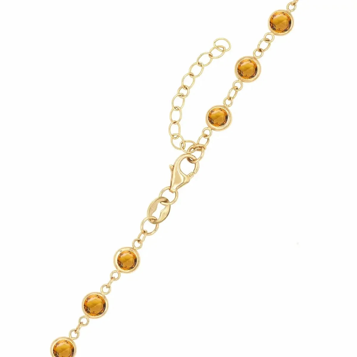Newport Citrine Necklace in 14k Gold (November)
