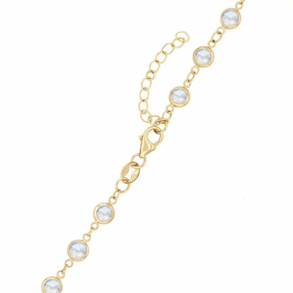 Newport Moonstone Necklace in 14k Gold (June)