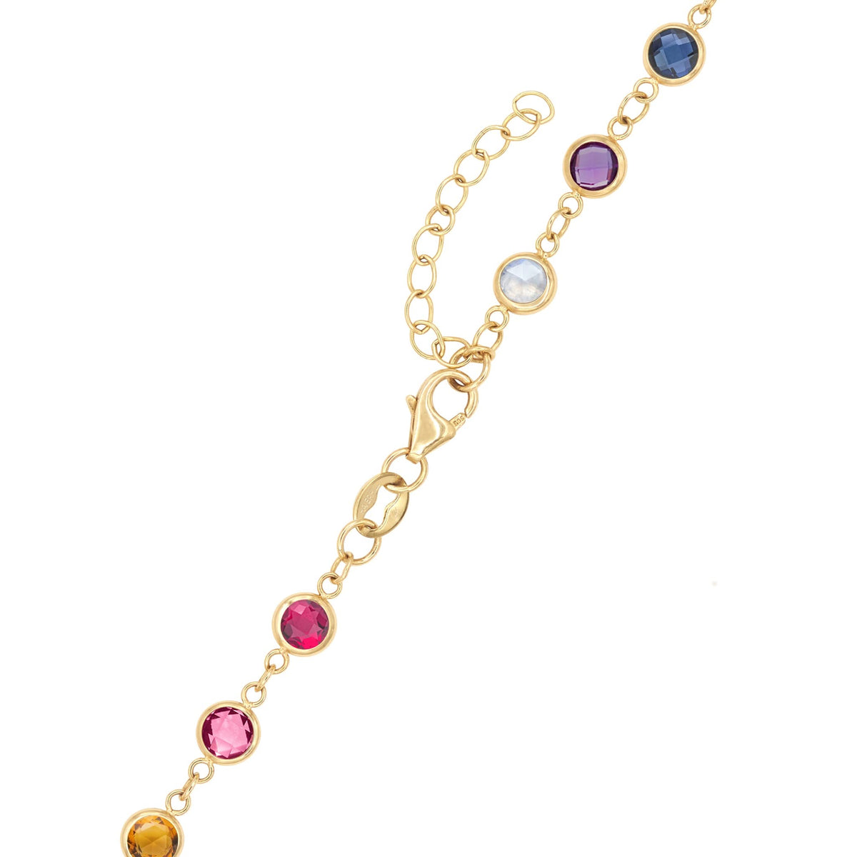 Rainbow Newport Necklace in 14k Gold