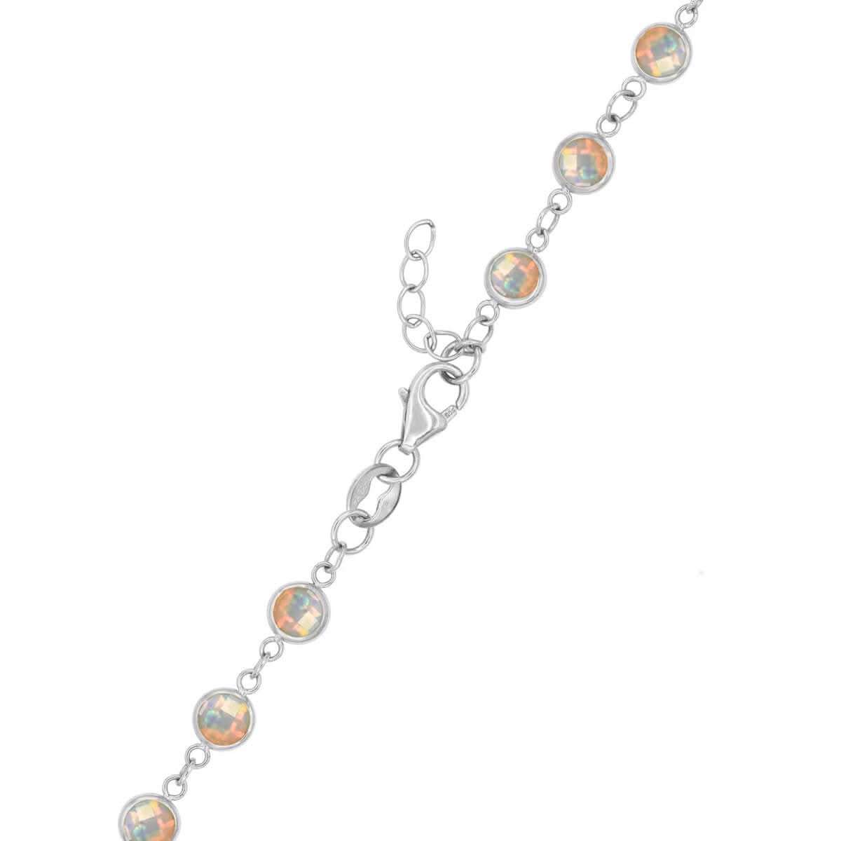 Newport Opal Long Necklace in 14k Gold (October)