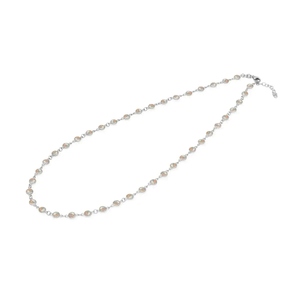 Newport Opal Necklace in 14k Gold (October)