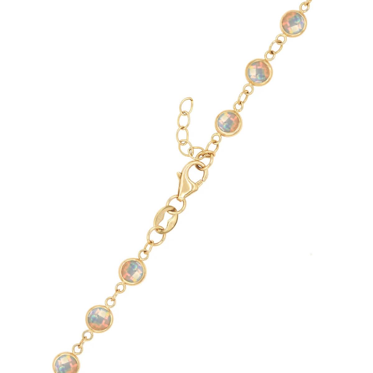Newport Opal Necklace in 14k Gold (October)