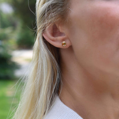 Grand 1 Citrine Necklace and Earrings Set in 14k Gold (November)
