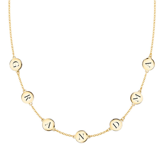 GRANDMA Necklace in 14k Gold