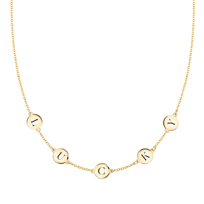 LUCKY Necklace in 14k Gold