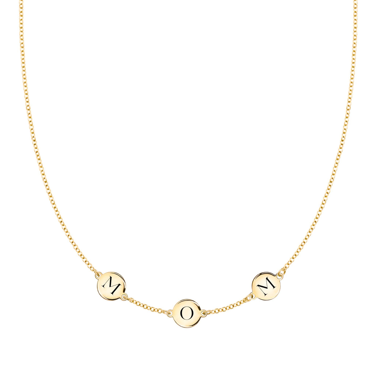 MOM Necklace in 14k Gold