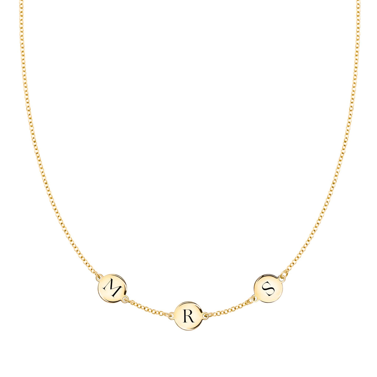 MRS Necklace in 14k Gold