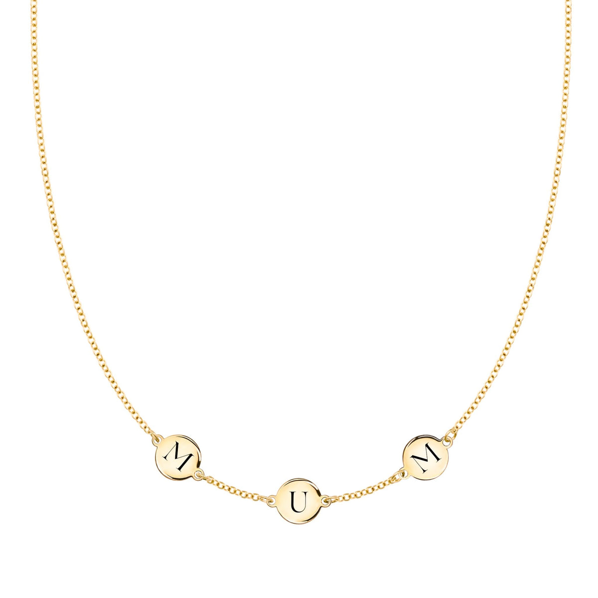 MUM Necklace in 14k Gold