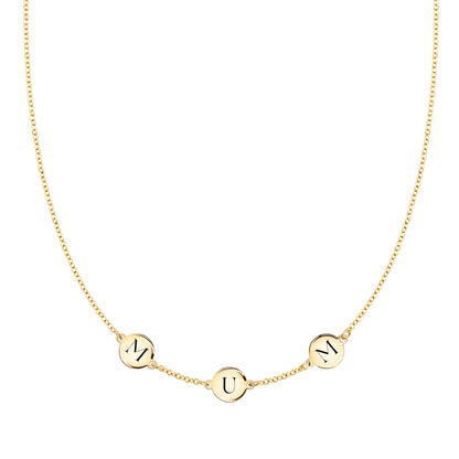 MUM Necklace in 14k Gold